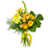 Желтый букет из роз и хризантем. Ямайка